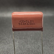 3PCS CBB capacitor 630V564K P:22.5mm capacitor CL21 564K630X Farah capacitance 0.56UF 630V 564K capa