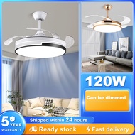Ceiling Fan With Light Fan Kipas siling Ceiling Fan Light Invisible Fan Light AC Motor 5 Blades Ceil