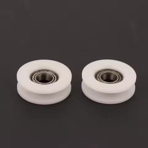 1/2Pcs U Groove Roller Pulley Plastic 688 Bearing Pulley/Driven Wheel, POM Guide Wheel/Over Line Lif