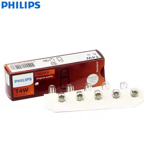 Philips Truck 24V T4W 4W BA9s Standard Interior Lamp Original Position Bulbs License Plate Light 139