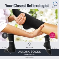Ready Stock Aulora Socks Black/Beige 100% Original