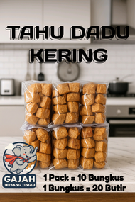 Tahu Dadu Kering Matang Cocok Untuk Toping Seblak dan Bakso Kuah
