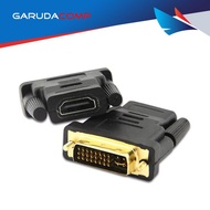 ILLUPRO Adapter Converter DVI-I (24+5) to HDMI Bi-contact Connector DVI 24+5 to HDMI