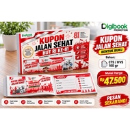 Custom Book Coupon Printing | Healthy Walking Coupon | Doorprize Event Draw Coupon August 17