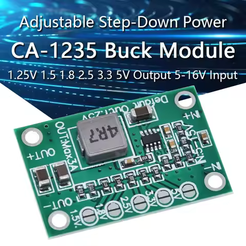 1-10PCS CA1235 Adjustable Power Module CA-1235 Buck Power Module 1.25V 1.5 1.8 2.5 3.3 5V Output 5-1