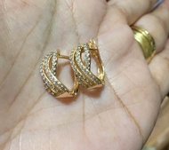 10k sd gold clip earing