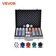 VEVOR Poker Chip Set Complete Poker Playing Game Set with Aluminum Carrying  Case