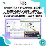 Schedule & Planner - Excel Template