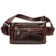 Casual Men Waist Bags Genuine Leather Belt Bag Men Fanny Pack Fashion Men's Waist Pack Money Belt Hi