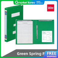 Thick File Green Spring File 25 Pockets A4 Government