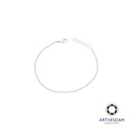 Arthesdam Jewellery 14K White Gold Minimalist Ball Bracelet