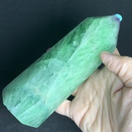 (Real Unit) Green Fluorite Crystal Tower 644g (15cm tall) 绿萤石柱子可挂手串 644g (S/n:2090304)