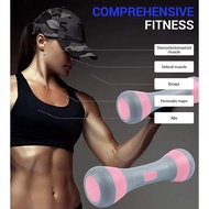 2Kg x 2 Fitness Dumbbells Adjustable (1-4KG)  Rubber Holding Laras Dumbbells