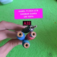 A32 KABEL 3 RCA RGB VIDEO LED TV BOX STB FEMALE CEWE AUX COWO 3 GARIS GAMBAR AUDIO KONEKTOR 35 3.5 m