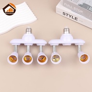 CheeseArrow 2/3 In 1 E26 E27 To E26 E27 Screw LED Lamp Bulb Base Splitter 1 To 2/3 E27 Light Soet Ho
