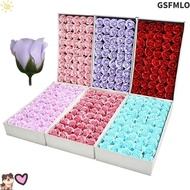 GSFMLO 50Pcs Soap Rose Flower, Wreath Making Handmade Foam Rose, Creative Three Layer Rose Realistic