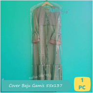 Cover Baju Gamis Dewasa 55x137 Mika Plastik Gantung Transparan Anti Debu