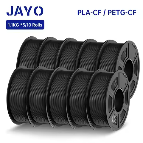 JAYO PETG-CF 3D Printer Filament 1.75mm PETG/PLA Carbon Fiber Filament High Impact Strength Heat-Res