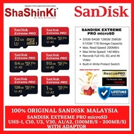 SanDisk Extreme Pro microSDHC™/microSDXC™ (100MB/s-200MB/s) ( 32GB/64GB/128GB/256GB/512GB/1TB) A1/A2