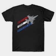 F16 Jet Fighter Cotton1 T-Shirt Round Neck Short Sleeves Beautiful Screen Printing Lost Suitable For