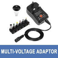 AKIRO HOME Adjustable Power Adapter Cable Multi Voltage Adapter 110-240V to 3V 4.5V 5V 6V 7.5V 9V 12