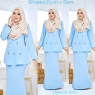 {XS-5XL}BAJU KURUNG KEDAH WARNA BABY BLUE