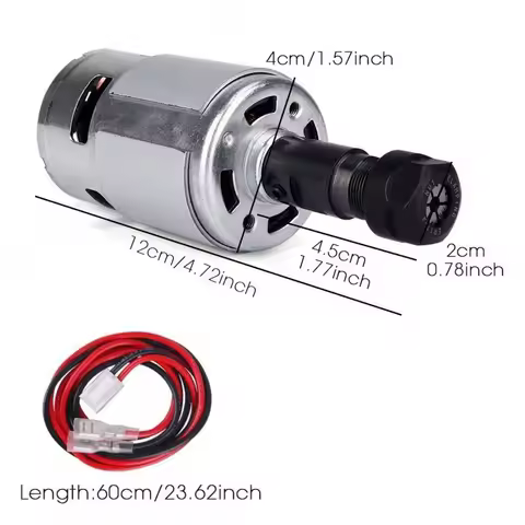 DC12V-24V High-torque 775 Motor 20000RPM 80W High-power 1.5A 775 DC Motor Set CNC3018 CNC Laser Engr