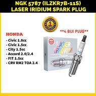 【100% ORIGINAL】 NGK 5787 (ILZKR7B-11S) PALAM PENCUCUH LASER IRIDIUM - HONDA CIVIC/ CITY/ ACCORD/ CRV