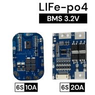 LIFe-po4 BMS 3.2v 6S 10A 20A