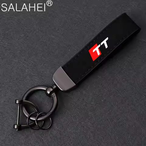 With Car Logo Key Accessories Man Suede Keychain Keyring For Audi TT SLine A1 A7 A3 A4 A6 A5 Q5 Q7 Q