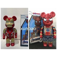 28cm Tall Marvel Iron Man Bearbrick Action Figure Toy 400% Collections New version