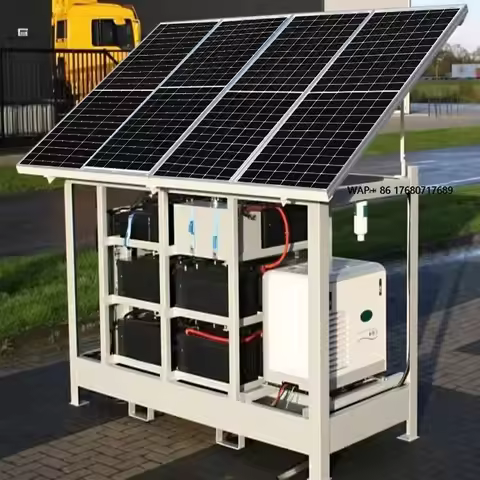 Complete Set Solar Energy System 5kw 10kw 15kw Lithium Batteries Storage Wind Solar Generator Hybrid