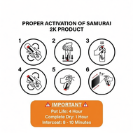 Samurai 2K Epoxy Primer Surfacer Aerosol Coating Spray Paint for Automotive Car Motorcycle - 2K04, 2
