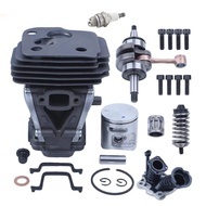 42mm Chainsaw Cylinder Piston Crankshaft Bearing Gasket Kit For Husqvarna 450 450E 445E 445 Decompre