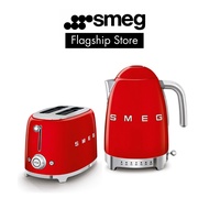 SMEG Breakfast Set,1.7L LVariable Temperature Kettle + 2 Slice Toaster, 50's Retro Style Aesthetic with 2 Years Warranty