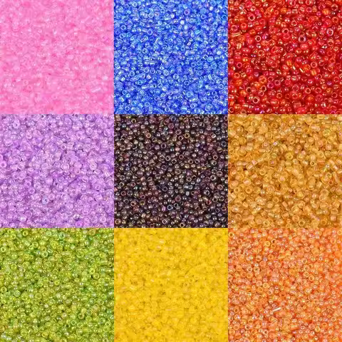10g 2mm 3mm 4mm Spacer Glass Seed Beads AB Colorful Czech Glass Seedbead For Jewelry Making Handmade