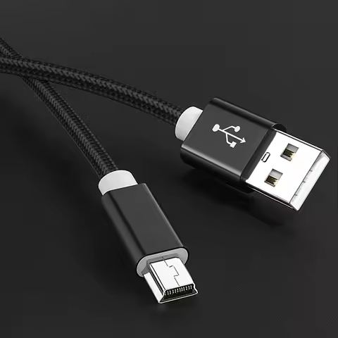 Mini USB Cable Mini USB to USB Fast Data Charger Cable for Cellular Phones MP3 MP4 Player GPS Digita