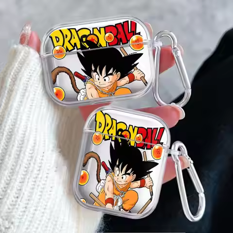 Case For Airpods 2 Pro 1 4 Pro2 Pro3 3 Clear Earphone Cases Cover D-ragonS B-allS Goku