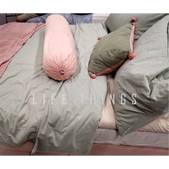 BERGPALM Duvet cover and pillowcases, Sarung duvet dan sarung bantal, Quilt cover, Blanket, Selimut