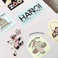 Hanoi themed stickers, accessories, scrapbook decorations Crabit The Hanoi Sticker