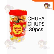 Chupa Chups Lollipop (30pcs X 9g) Chupa Chups Jar Aneka Rasa