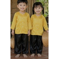 Yellow three-piece black pants for baby 7_50kg baby boy outfit baby boy clothes boy set outfit