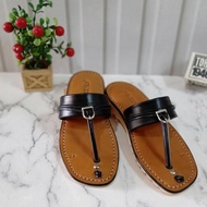 sandal pria tarumpah toha pria kulit karet cetak