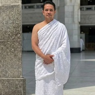 Set Kain Ihram Lelaki Premium (1.4kg) - Sejuk, Tebal & Lembut + PERCUMA Tali Pinggang | Kelengkapan 