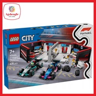 Lego City 60444 F1 Garage and Mercedes AMG and Alpine Cars (2025)