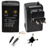 Seven Star 1.5V, 3V, 4.5V, 6V, 7.5V, 9V, 12V DC, 500mA Regulated Universal AC to DC Converter with M
