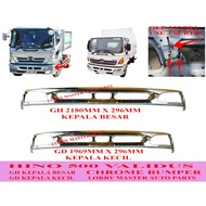 CHROME BUMPER HINO VALIDUS 500 GD,GH KEPALA BESAR,KECIL,OLD MODEL