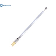 Kudosation 1Pc 37cm 5 Section Telescopic Stainless Steel AM FM Radio Universal Antenna