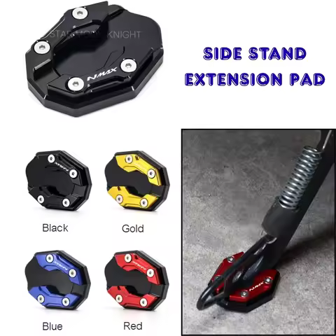XMAX300 Kickstand Side Stand Extension Pad Enlarger Plate For YAMAHA NMAX155 NMAX125 N-MAX 125 155 M