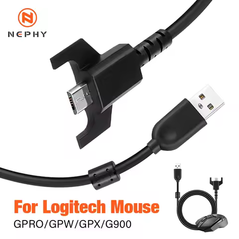 Replacement Braided USB Charging Data Cable Cord for Logitech G403 G703 G900 G903 Lightspeed G Pro X